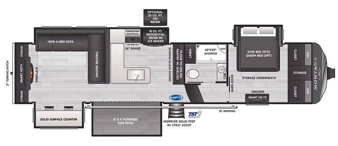 KEYSTONE_MONTANA_3532SP RV with side patio Floor Plan 