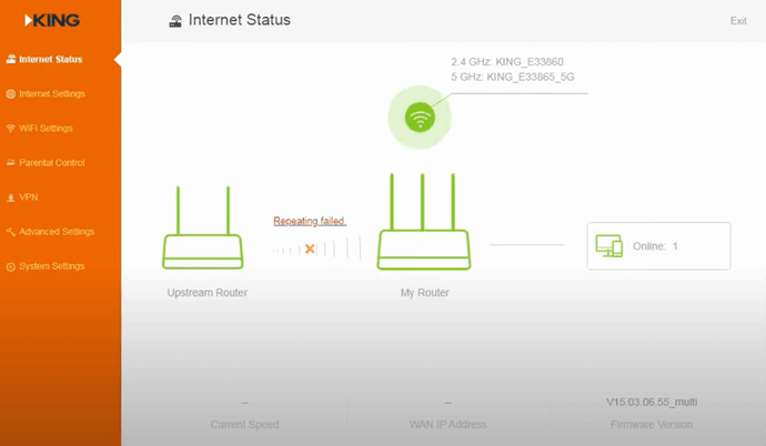 initial king-wifi-setup