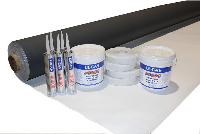 The TPO RV Rubber Roof Kit for easy and quick RV roof repair.