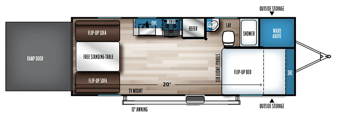 Rogue 23SUT Floor Plan