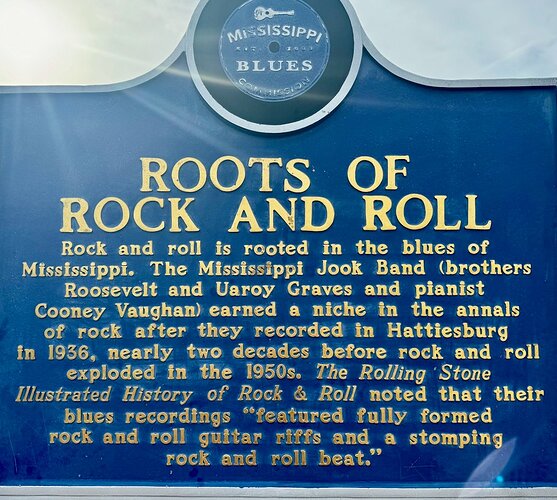 Rock and Roll Historic Marker, Hattiesburg, MS