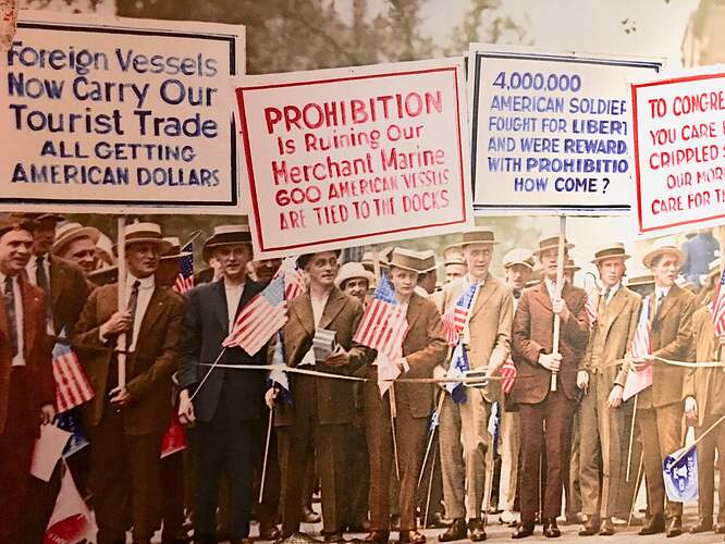 Prohibition protest poster, courtesy of the American Prohibition Museum at Savannah, Georgia