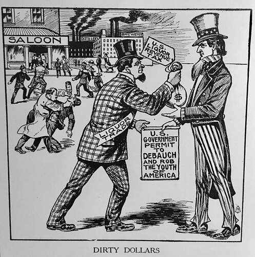 Poster, Dirty Dollars. Image courtesy of the American Prohibition Museum