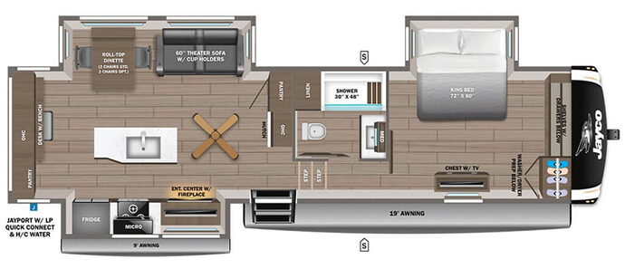 JAYCO_EAGLE_325MKTS Floor Plan