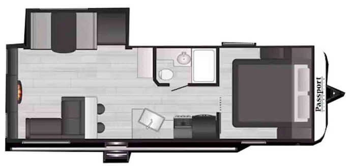 KEYSTONE_PASSPORT_SUPER_LITE_2660RL Floor Plan