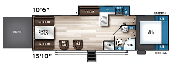 Rogue 32SUT Floor Plan-best-half-ton-towable-toy-haulers