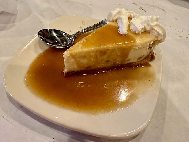 Cheesecake, The Half Shell Oyster House, Hattiesburg, Mississippi