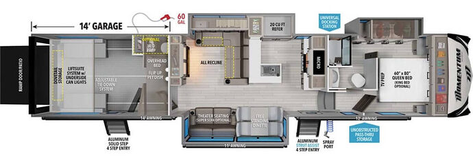 GRAND_DESIGN_MOMENTUM_M_CLASS_395MS Floor Plan-toy-hauler-with-14-foot-garage