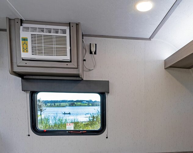 Wall A/C unit in Coleman Lantern