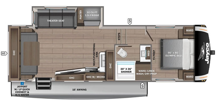JAYCO_EAGLE_HT_25RUC Floor Plan-fifth-wheel-under-30-feet