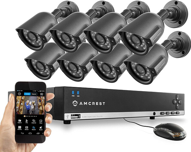 The Amcrest 960H 8CH 1TB DVR Security Camera System for High RV Security.
