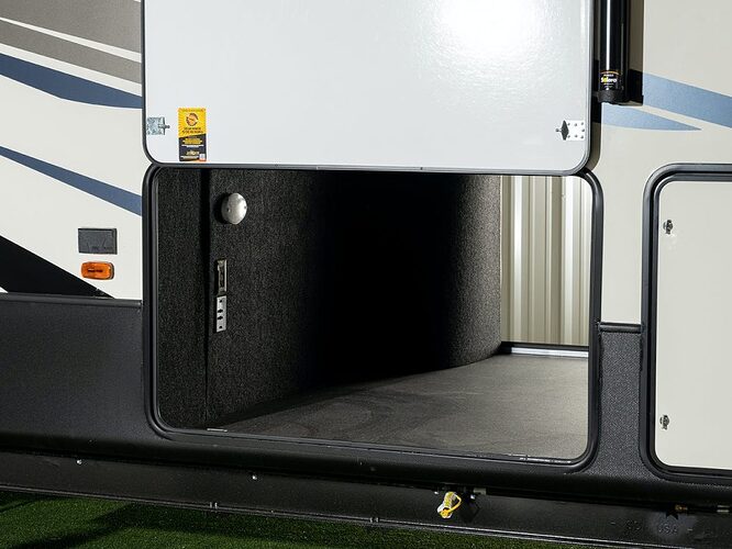 Passthrough storage that's great for RV fishing
