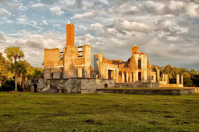 The ruins of Dungeness on Cumberland Island. Photo courtesy of exploregeorgia.org.