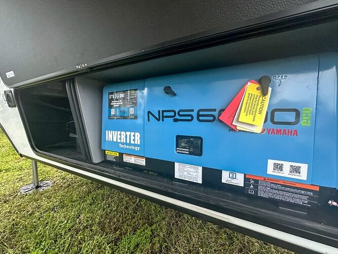 yamaha inverter generator on toy hauler