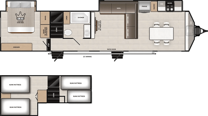 Lodge 40FKP floorplan