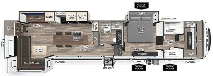 FOREST_RIVER_ARCTIC_WOLF_38LEAH.G Floor Plan
