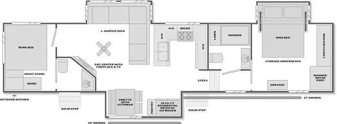 Sprinter 3910RLQ floorplan