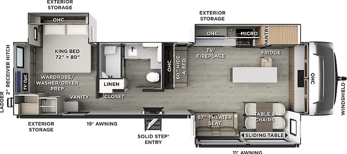 Rockwood 8391FK Floor Plan