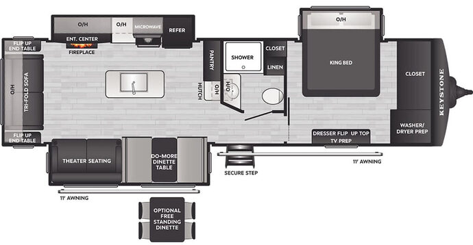 KEYSTONE_BULLET_PREMIUM_310RES Floor Plan