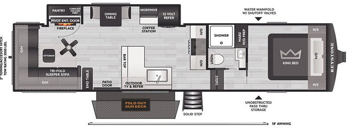 KEYSTONE_COUGAR_30REP Floor Plan