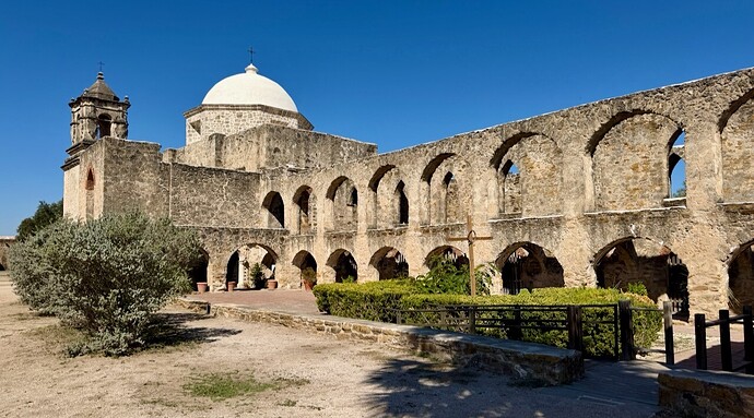 Exterior view, ⁨San Antonio Missions National Historical Park⁩, ⁨San Antonio⁩, ⁨Texas⁩, 