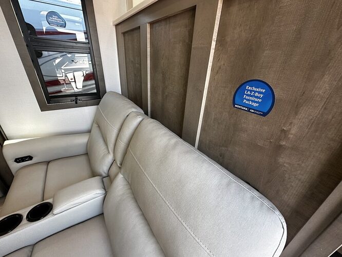 La-Z-Boy® RV furniture in a Keystone Montana 5th wheel