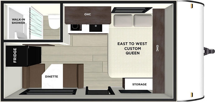 FOREST_RIVER_WILDWOOD_FSX_135ICE Floor Plan best micro campers