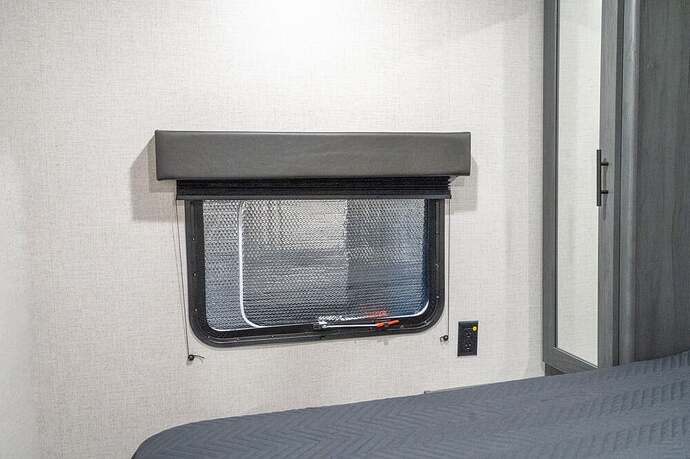 Example of insulated window covering for keeping RV cool in summer