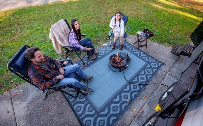Camper patio mat