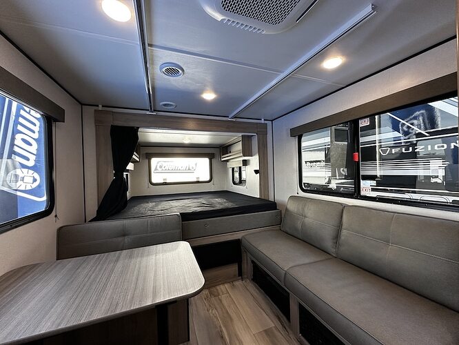 Coleman Light 23TX living area and bed