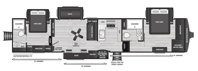 Montana High Country 391TB Floor Plan