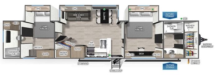 FOREST_RIVER_CAMPSITE_RESERVE_39IB Floor Plan