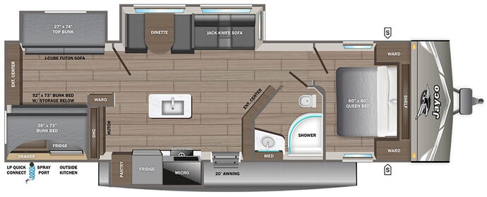 JAYCO_JAY_FLIGHT_333BTS Floor Plan