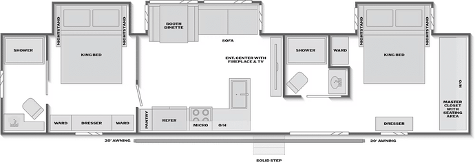 Sprinter 38DKB floorplan