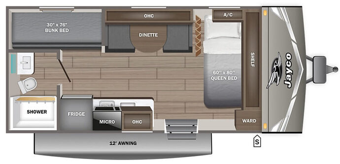 JAYCO_JAY_FLIGHT_175BH Floor Plan