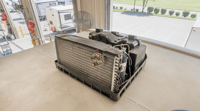 wasp nest on rv air conditioner