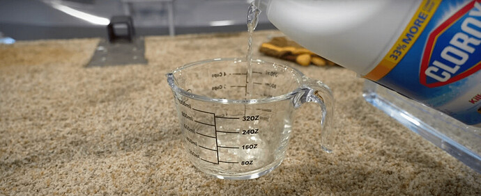 calculating bleach to water ratio for rv fresh water tank sanitization