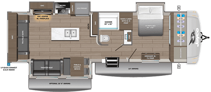 Eagle 294CKBS Floor Plan