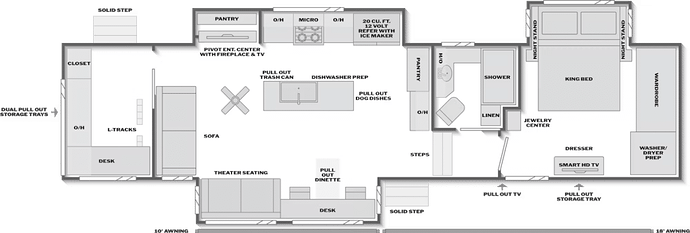 Montana 3600RO Floorplan
