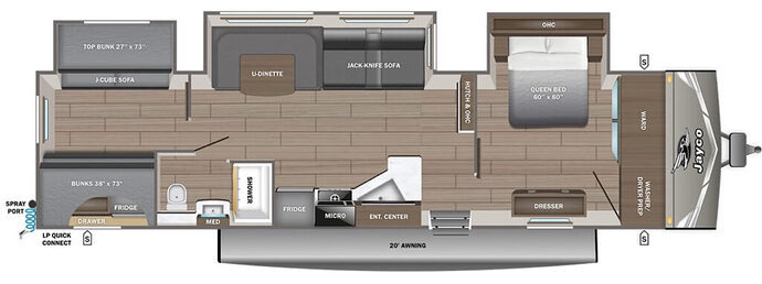 JAYCO_JAY_FLIGHT_325BHT Floor Plan