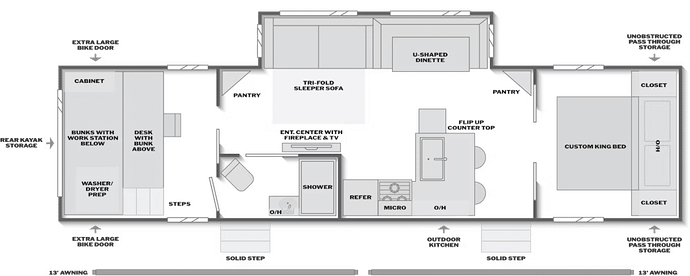 Bullet Crossfire 331WFA Floorplan