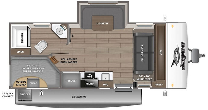 JAYCO_JAY_FEATHER_AIR_19MBS Floor Plan