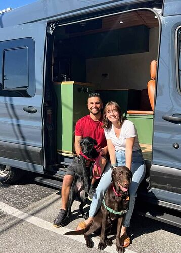 BeerRunBus in their DIY camper van