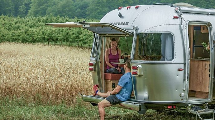 Airstream Trade Wind with rear hatch