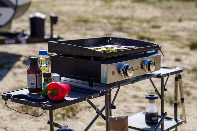 Blackstone Grilling is a summer camping essential