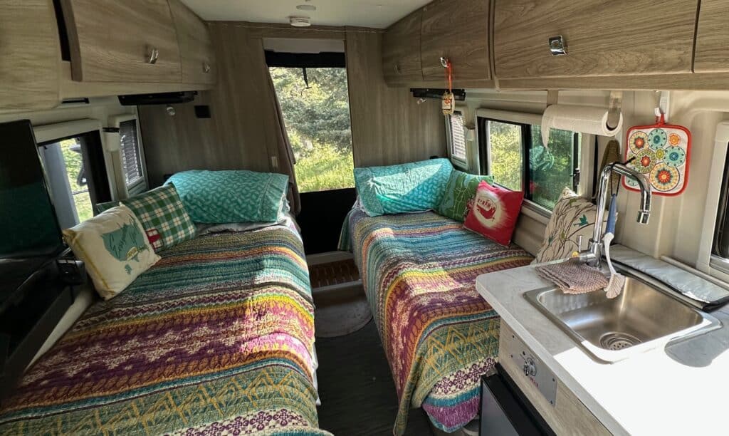 Kerri Cox Travato 59K Interior twin beds