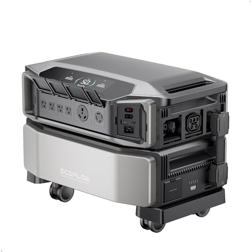 EF ECOFLOW DELTA Pro Ultra 6144Wh Power Station, 120/240V 7200W AC Output, Lifepo4 Home Battery Backup Expandable to 90kWh, 2H to Full Charge, Solar Generator for Home Use, Emergency, Camping, RV