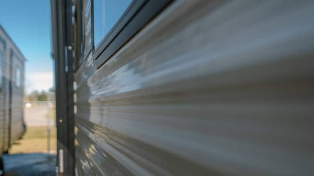 Example of minor sidewall damage on an camper